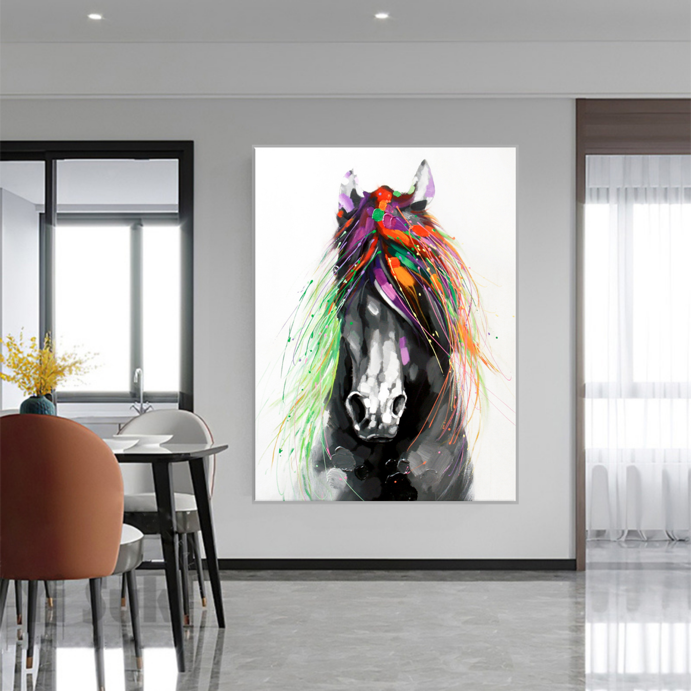 Valse moléculaire : chorégraphie colorée à l'huile