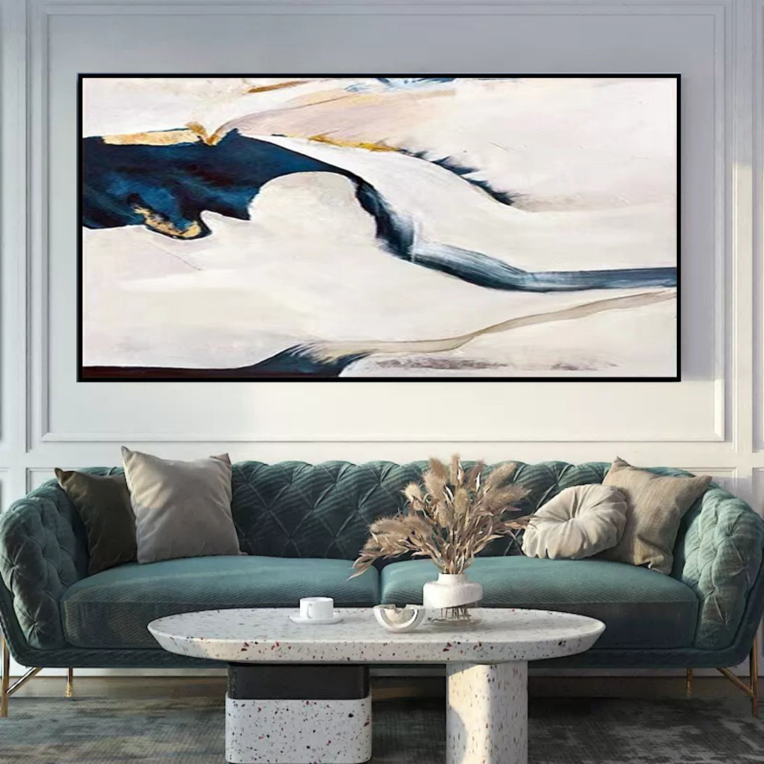 Oasis-nature-blue-cream-sand-modern-abstract-art-canvas-oil-painting-nature-theurbannarrative-luxury-decor