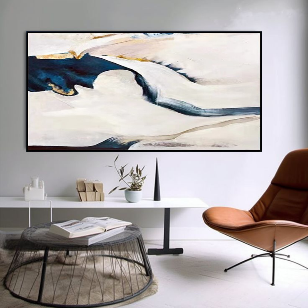 Oasis-nature-blue-cream-sand-modern-abstract-art-canvas-oil-painting-nature-theurbannarrative-office-decor