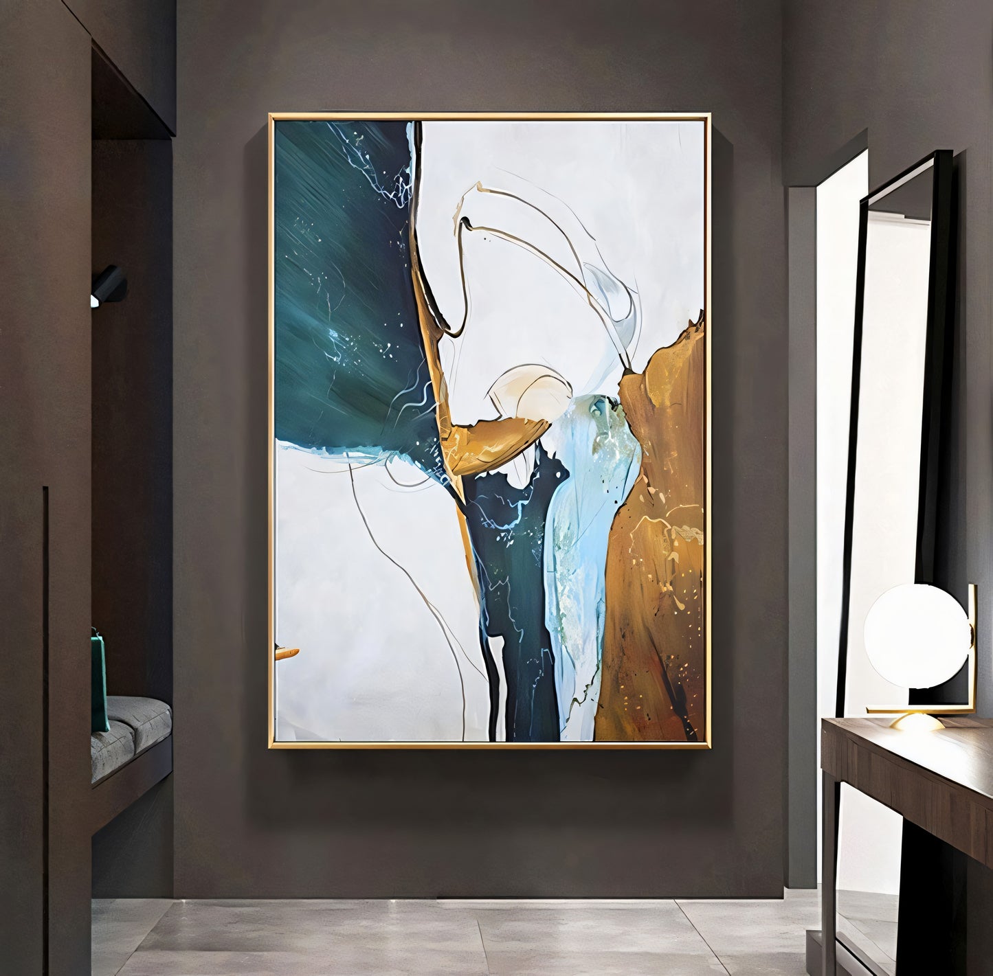 Abstract Harmony in Motion Oil painting The Urban Narrative