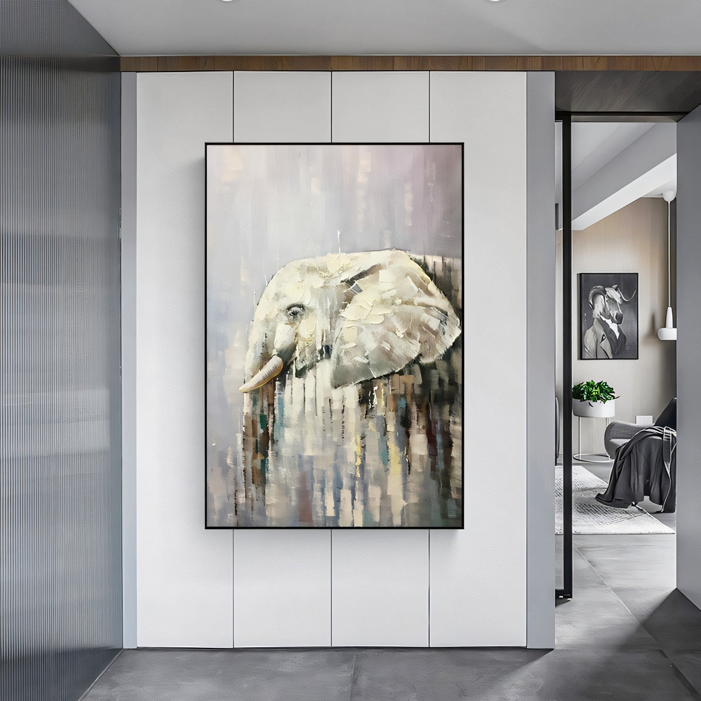 Elephants Reflections in Time Painting The Urban Narrative