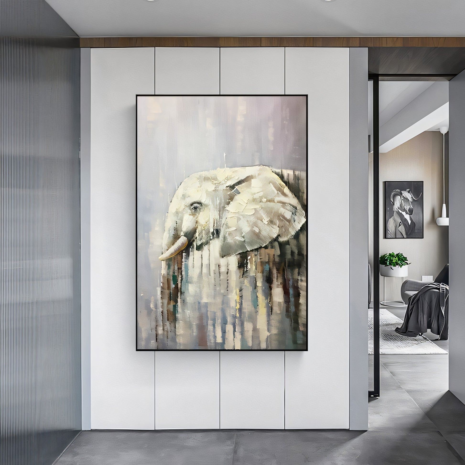 Elephants Reflections in Time Painting The Urban Narrative