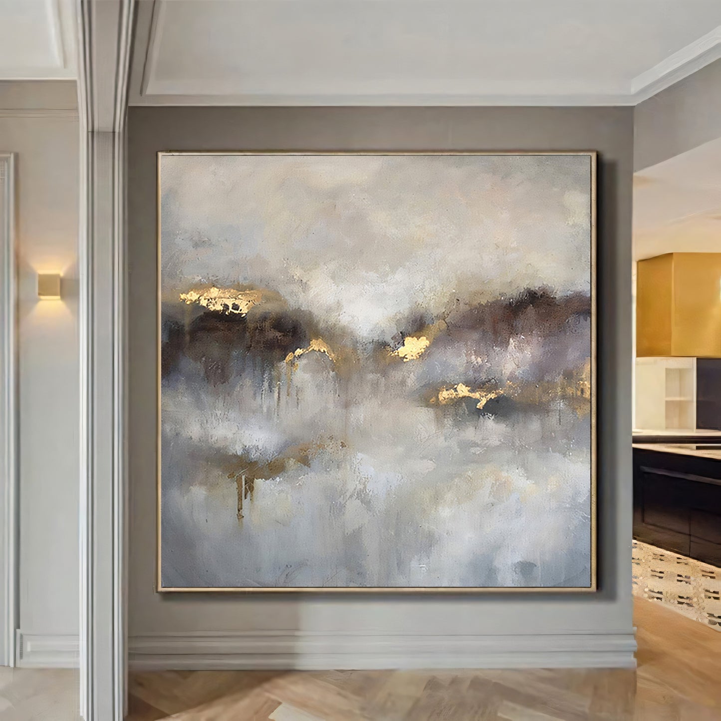 Eternal Sunshine Light Through the Clouds Oil Painting The Urban Narrative