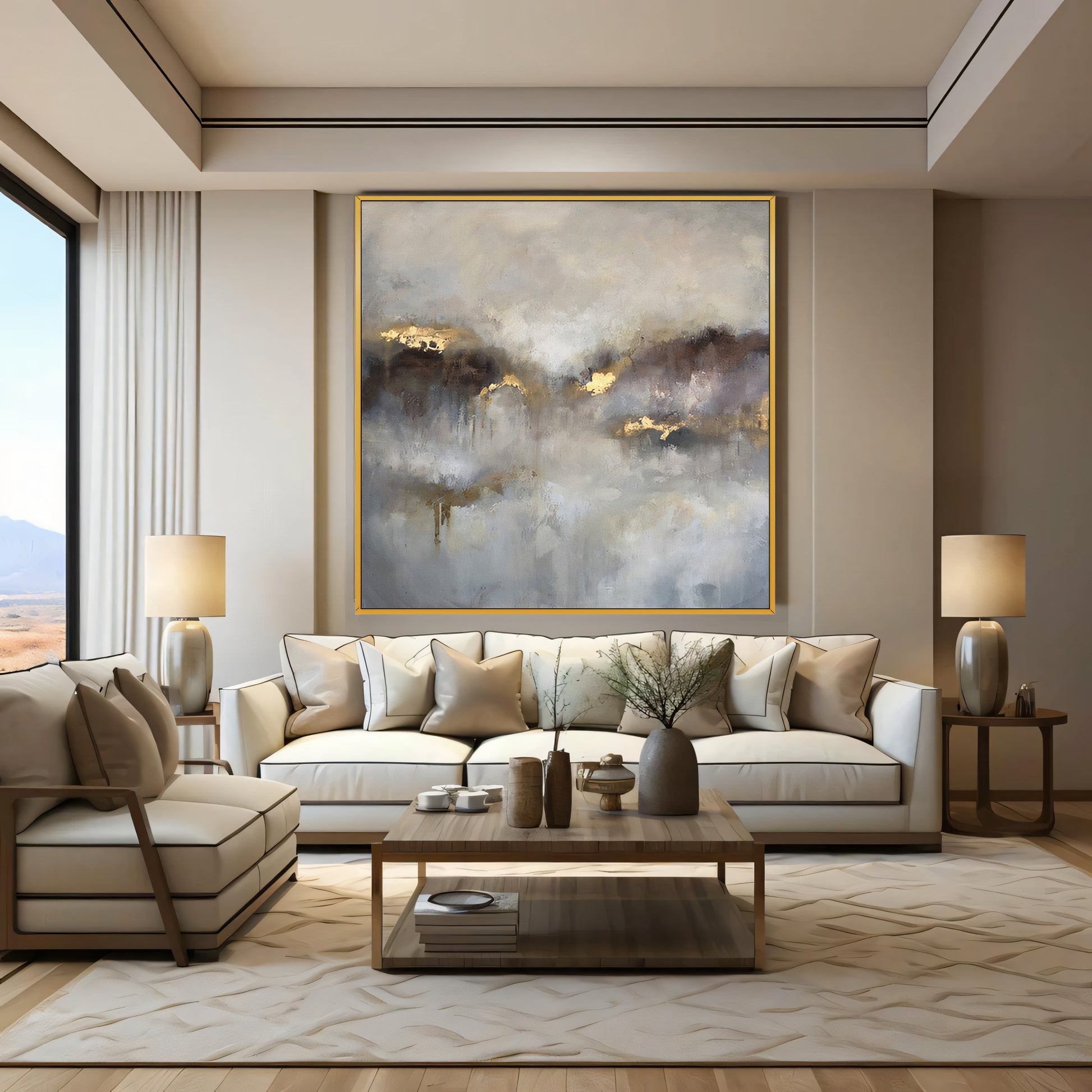 Eternal Sunshine Light Through the Clouds painting The Urban Narrative