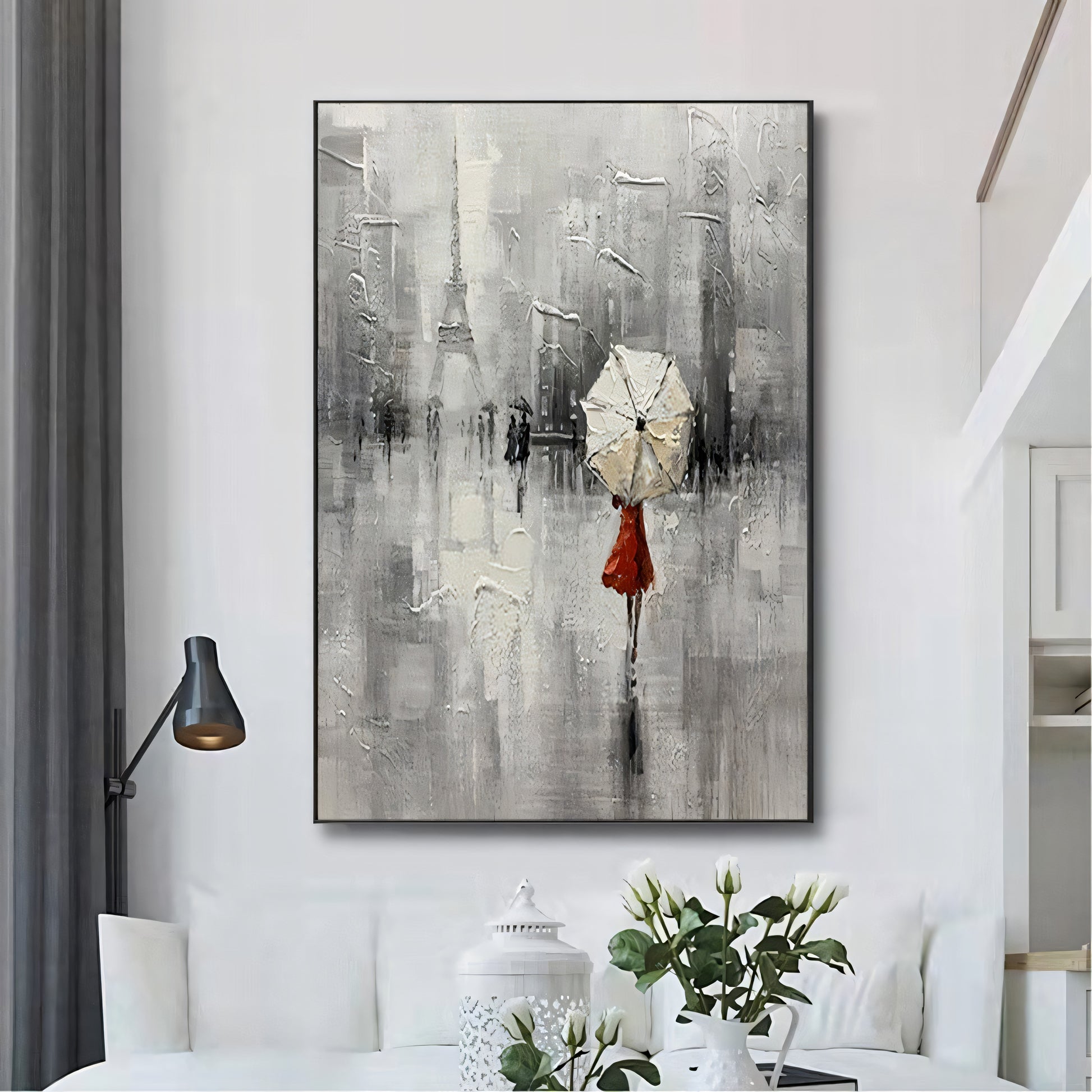 Girl vs World Solitary Stroll Painting The Urban Narrative