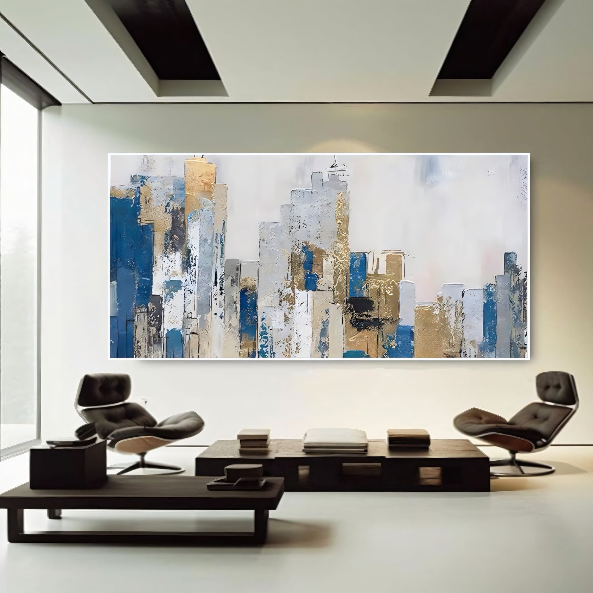 Modern Urban Mosaic Painting The Urban Narrative