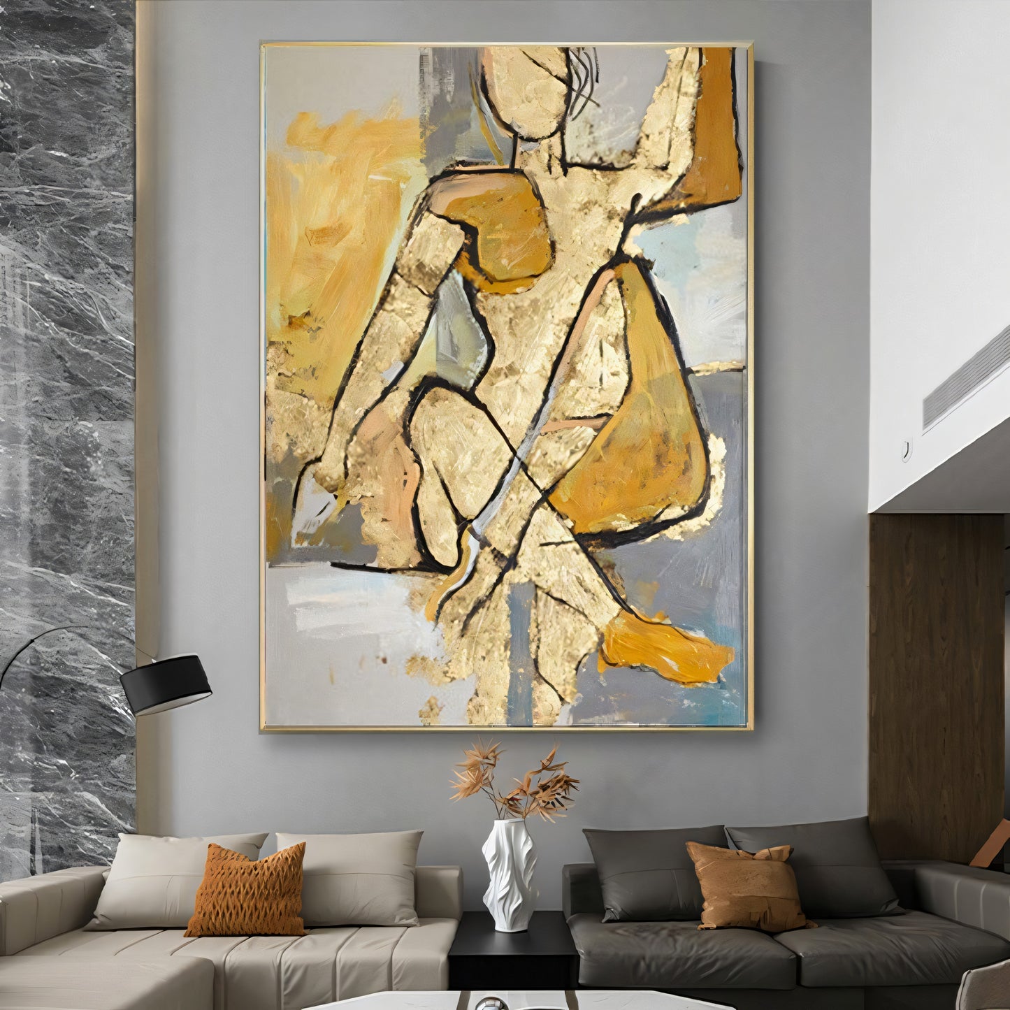 Radiance of Our Yellow Toned Oil Painting The Urban Narrative