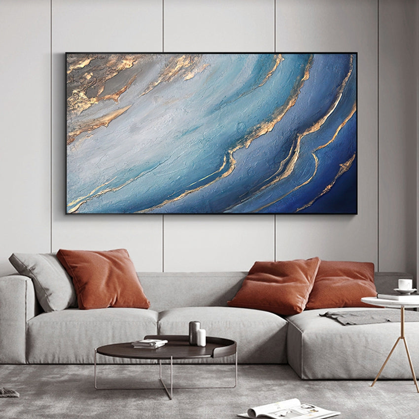 Ripple Waves of Serenity in a Centerpiece Oil Painting The Urban Narrative