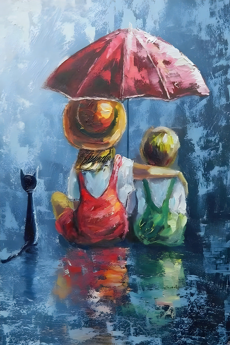 Three is Good Company Umbrella Modern Art The Urban Narrative