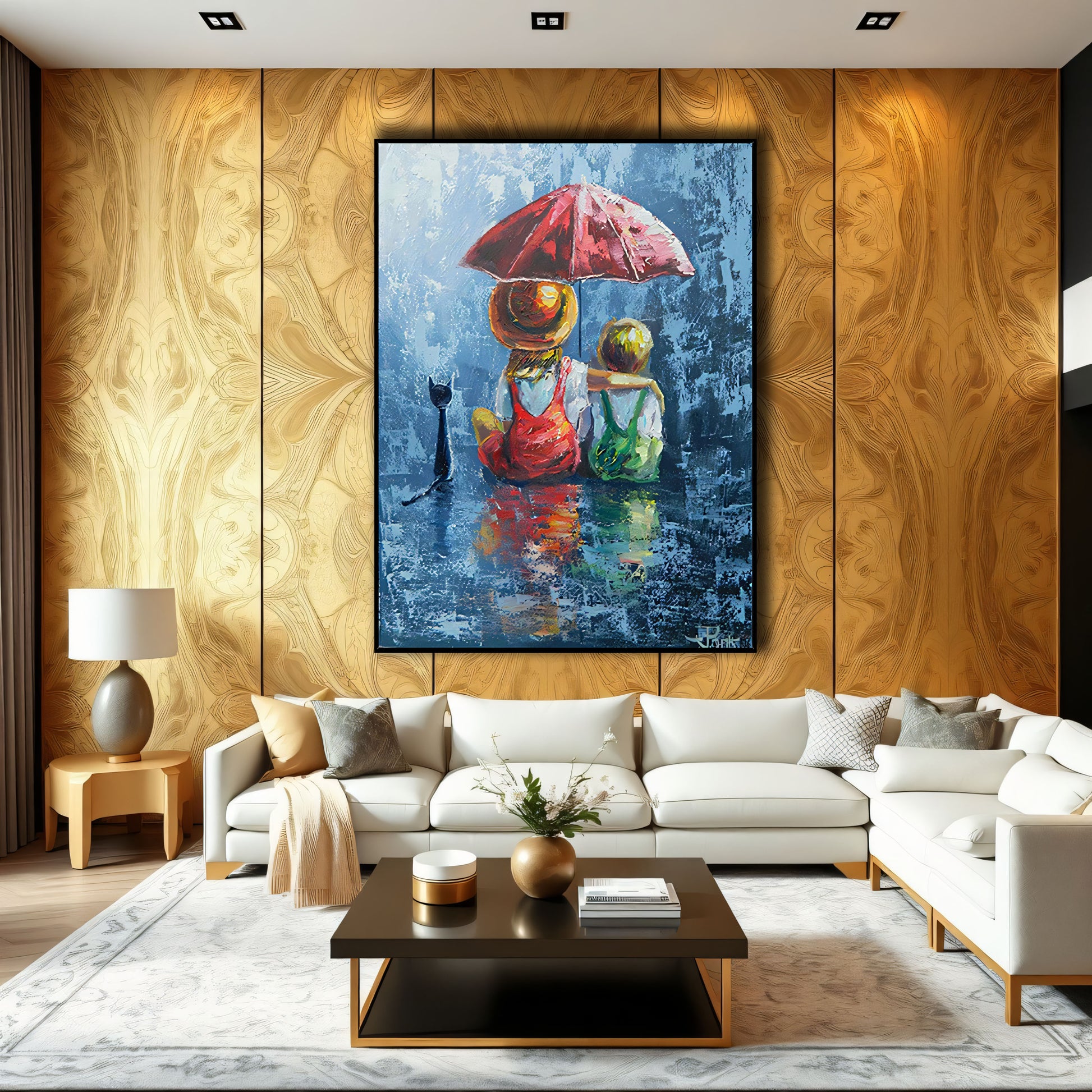 Three is Good Oil PaintingThe Urban Narrative