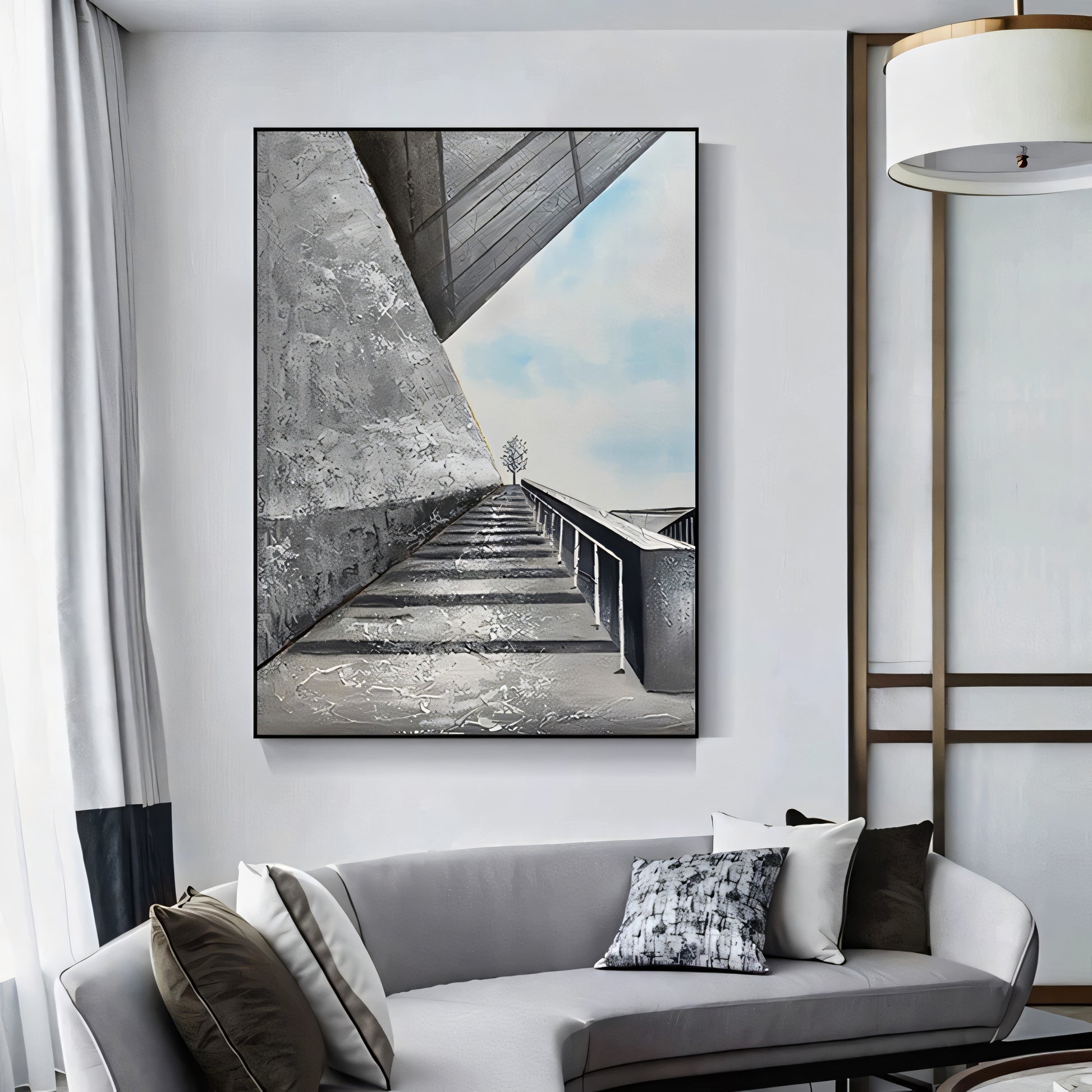 Unique Oil Painting The Urban Narrative