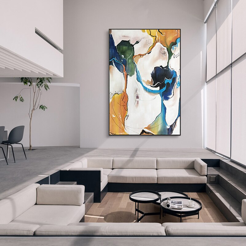 Molecular Waltz: Colorful Choreography in Oils