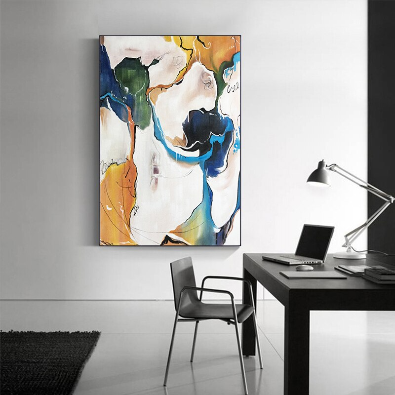 Molecular Waltz: Colorful Choreography in Oils
