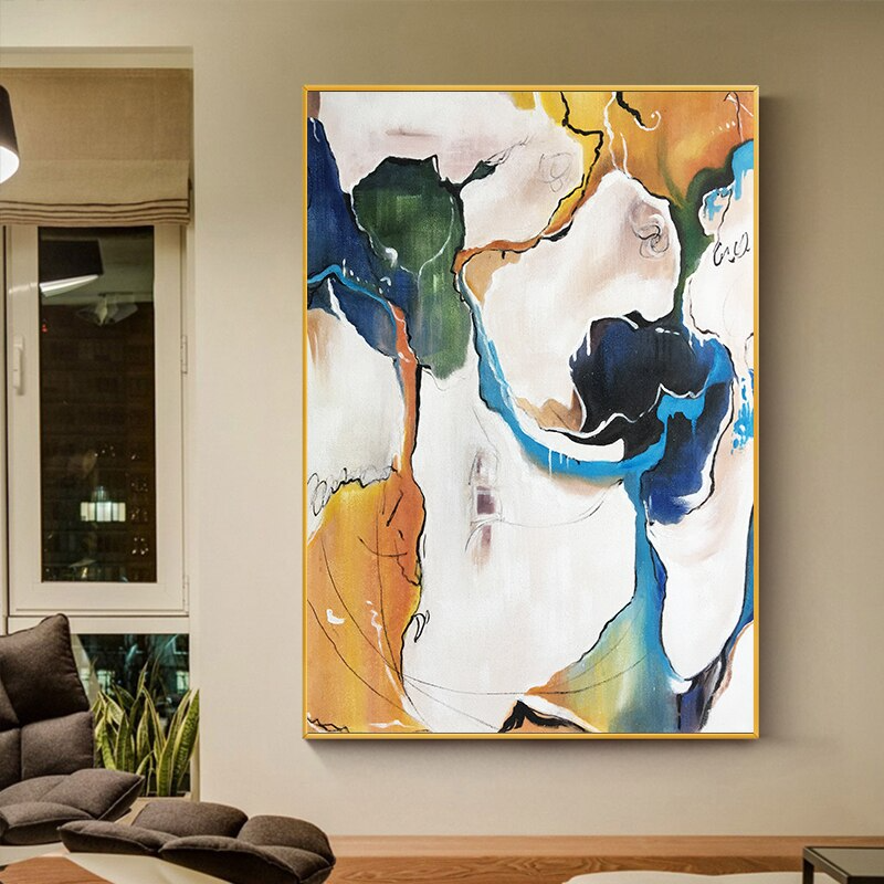 Molecular Waltz: Colorful Choreography in Oils