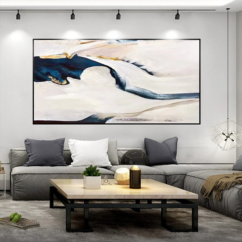 Oasis-nature-blue-cream-sand-modern-abstract-art-canvas-oil-painting-nature-theurbannarrative