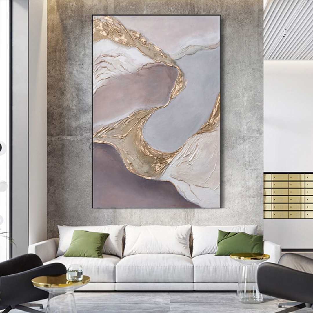 River of Possibility Gold Textured CenterpieceThe Urban Narrative