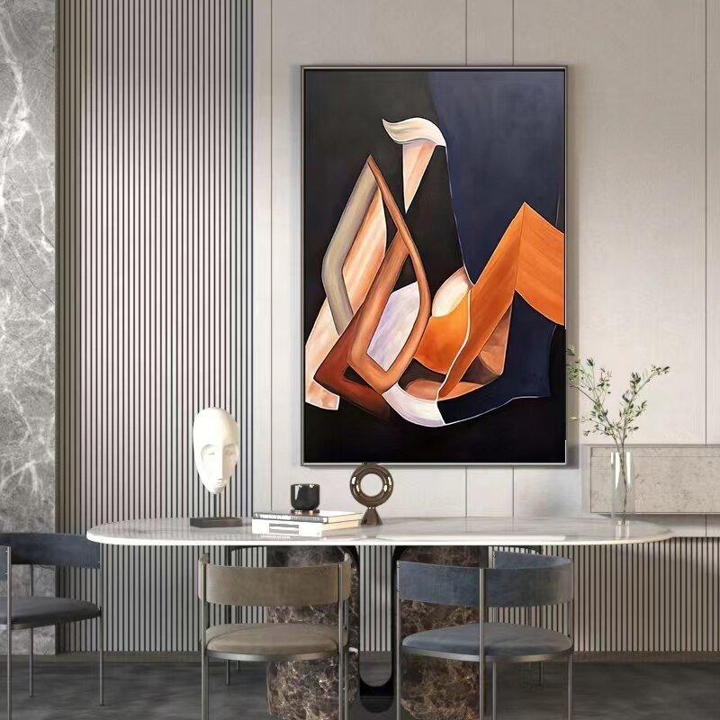 the-sitting-man-picasso-inspired-modern-abstract-geometric-minimal-blue-and-orange-hued-portrait-canvas-oil-painting