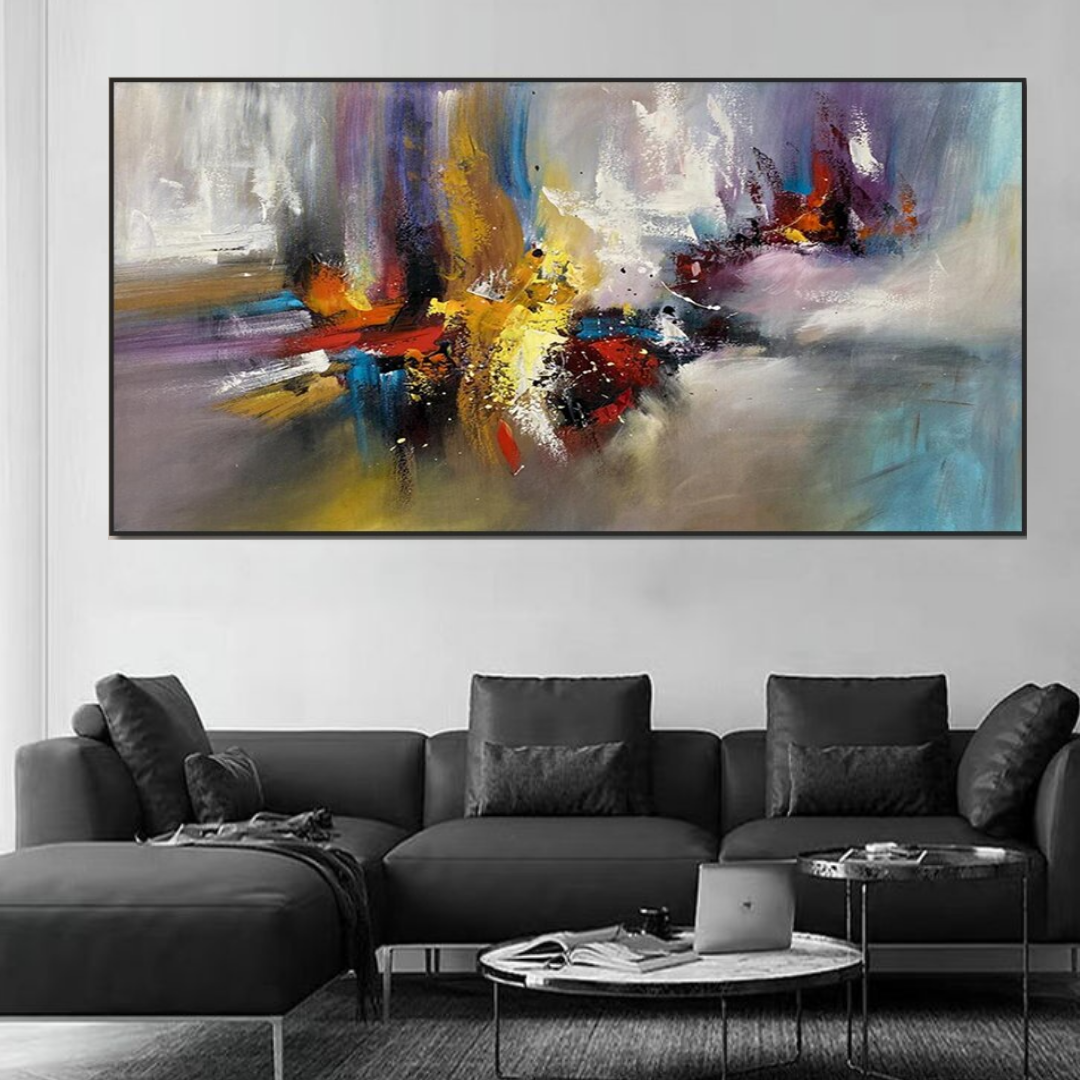 Awakening-cosmos-big-bang-splash-colorful-painting-abstract-art-lanscape-theurbannarrative-color-black-wooden-frame-dark-aesthetic