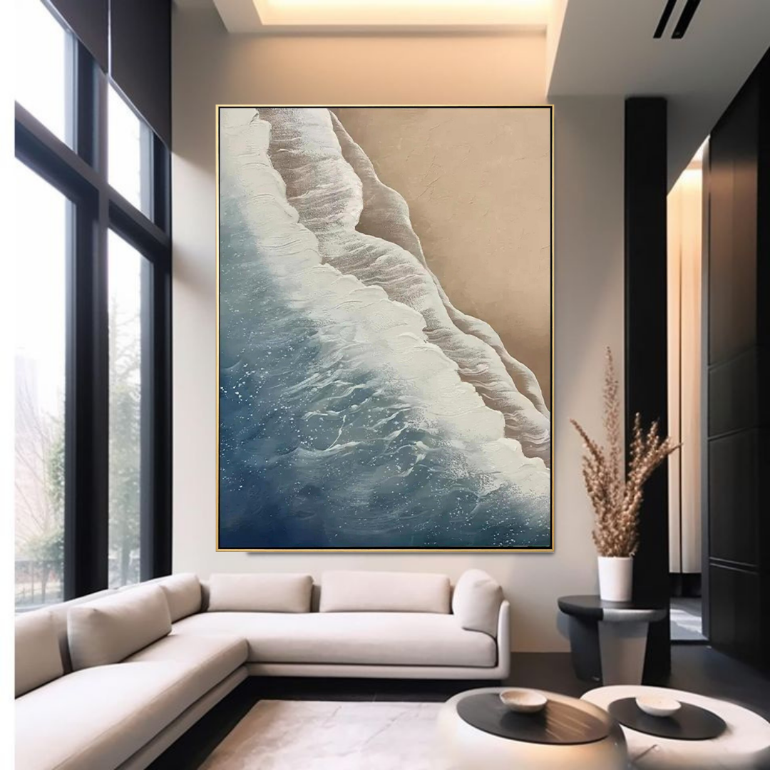 Tides-touch-theurbannarrative-portrait-nature-sea-ocean-textured-realistic-painitng-sand-sea-modern-mansion