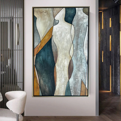 connect-cohere-human-abstract-modern0art-blue-grey-gold-best-selling-theurbannarrative-luxury-decor