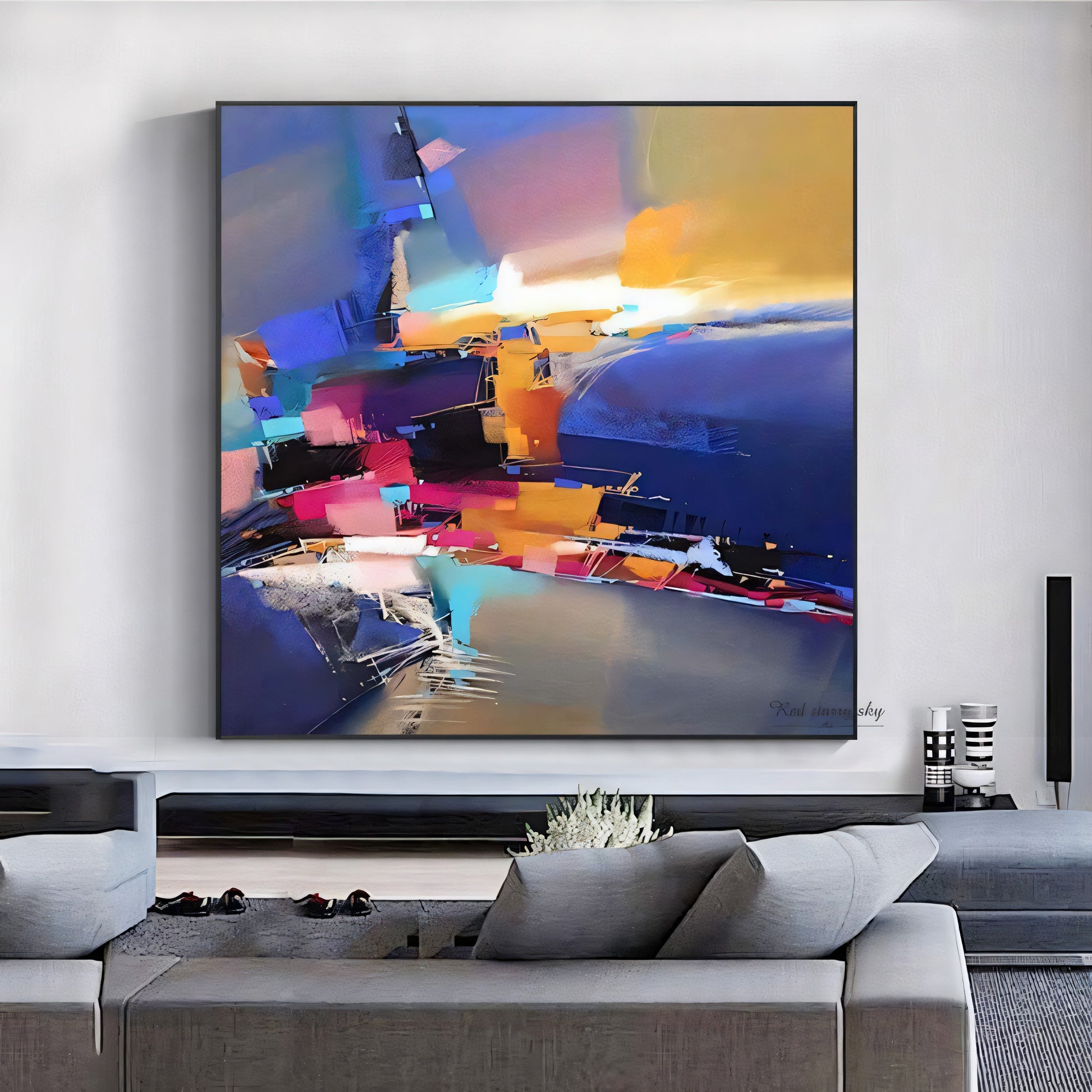 Abstract Expression in Vivid Hues The Urban Narrative