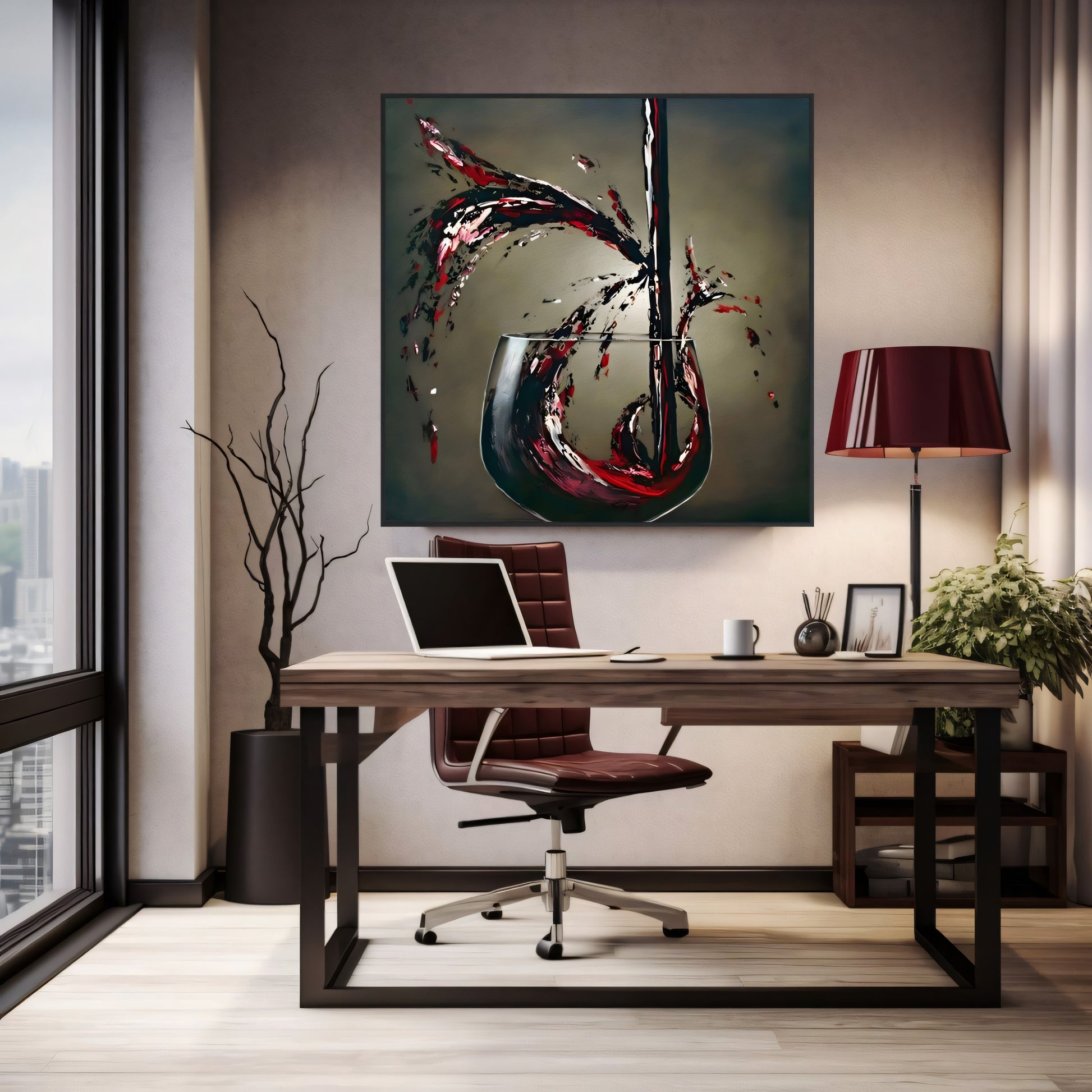 Crimson Swirl: Spirit of Wine with a Dramatic Splash | The Urban Narrative