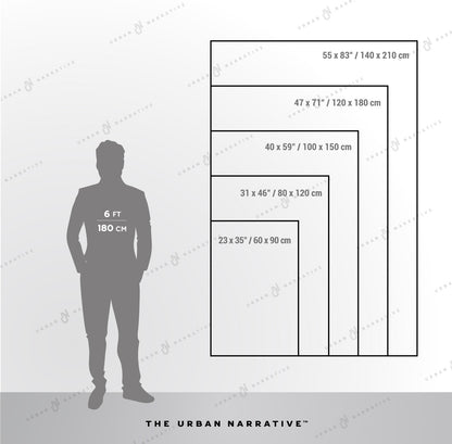 Ebb and Flow Abstract Harmony in Motion Size Chart The Urban Narrative