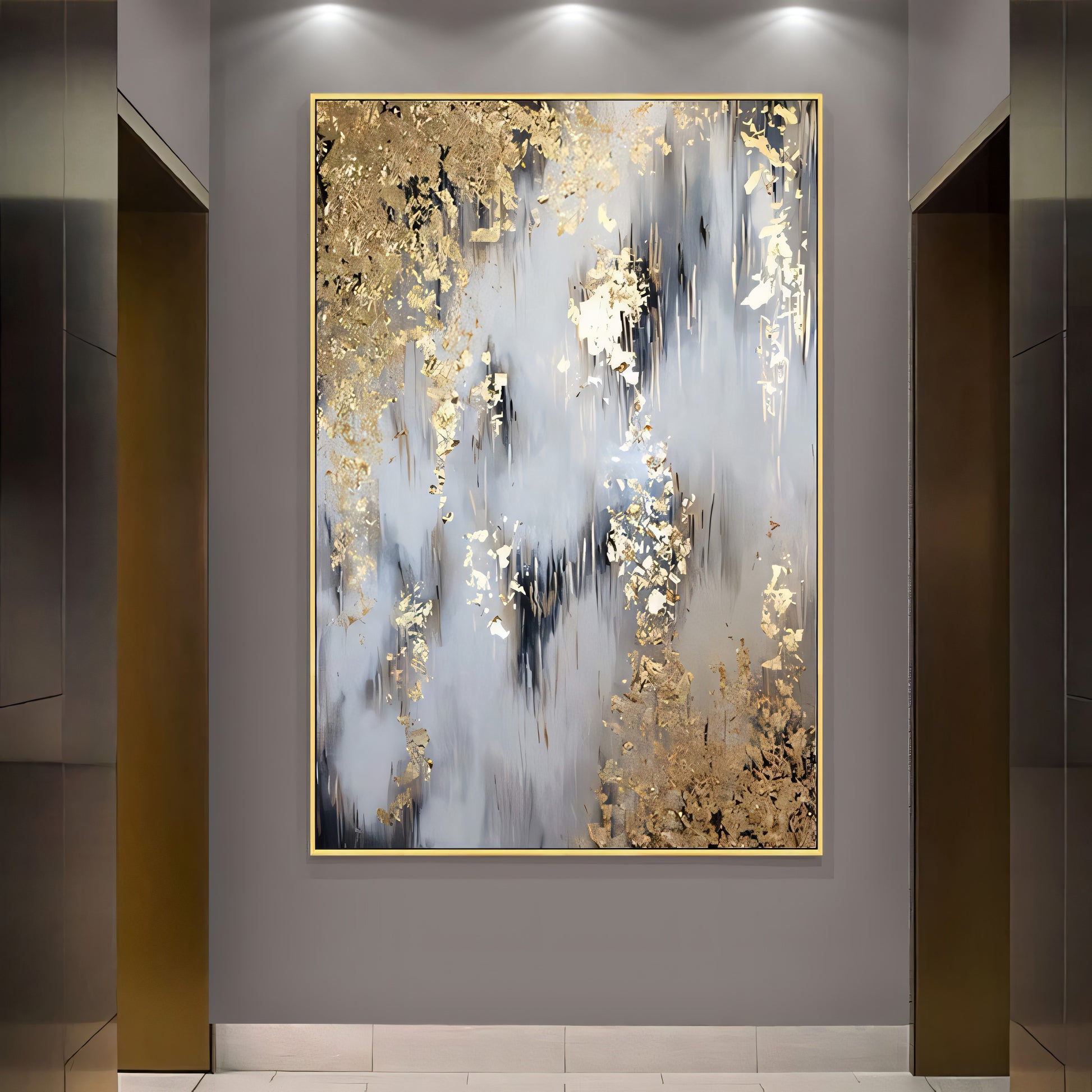 Embracing Fall Golden Leaf Textured Centerpiece The Urban Narrative