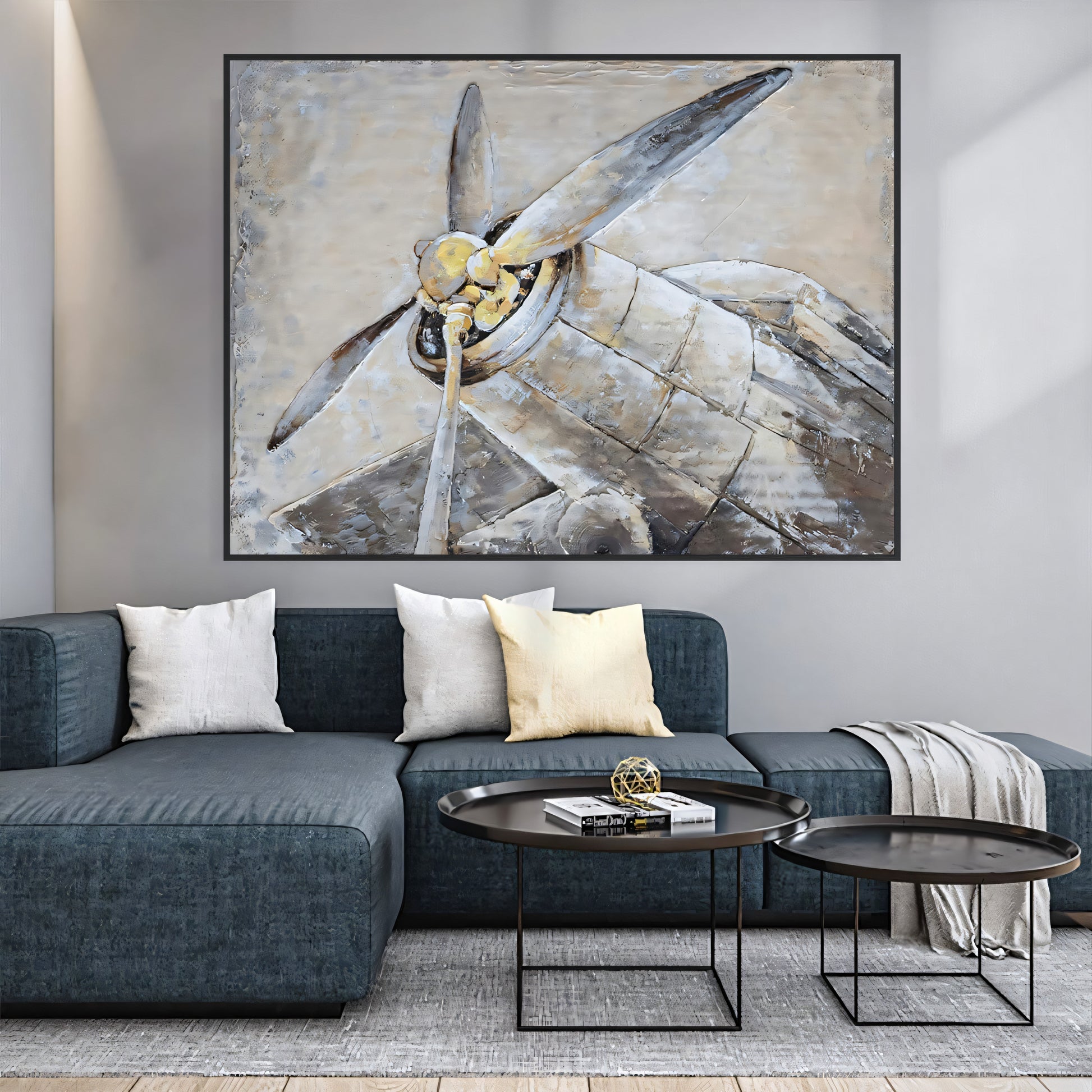 Flight Oil Painting The Urban Narrative
