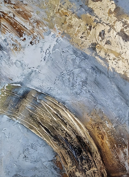 Gold and Blue Steel Abstract Statement The Urban Narrative