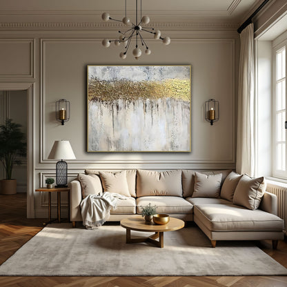 Golden Drift Abstract Meltdown Painting The Urban Narrative