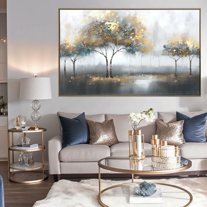 Golden Leaves Painting the Urban Narrative