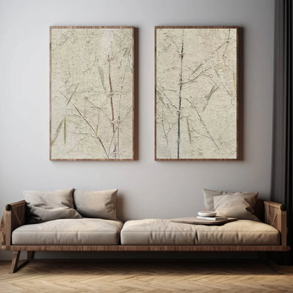 Aus der Ashes Trio-Kollektion: Dreiteilige moderne Kunst in Schwarz, Weiß und Gold