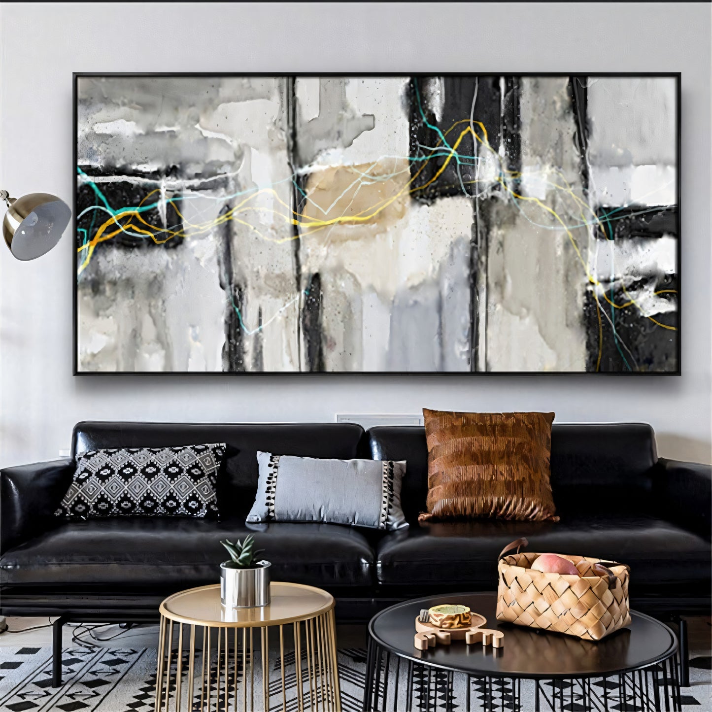 Interconnected: Abstract Oil Painting | The Urban Narrative