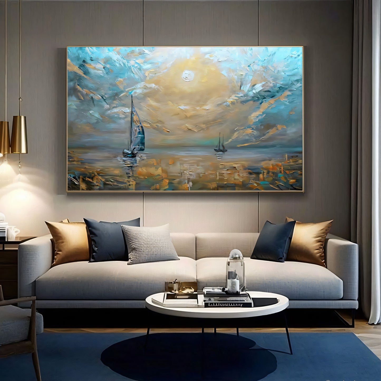 Lunar Sails Painting The Urban Narrative