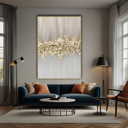 Luxury Golden Foil Statement Piece The Urban Narrative