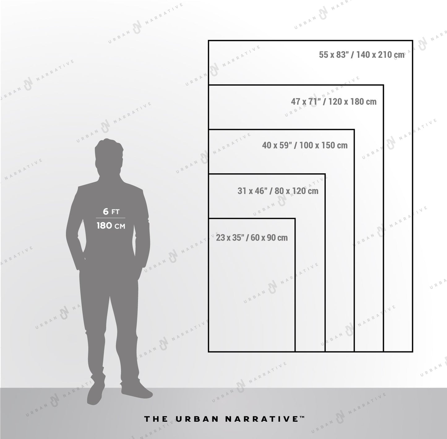 Mémoire in Stone Size Chart The Urban Narrative