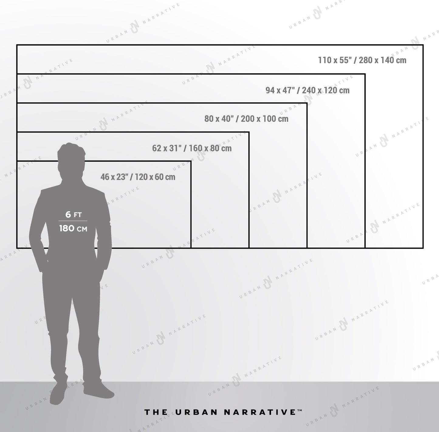 Modern Urban Mosaic Size Chart The Urban Narrative