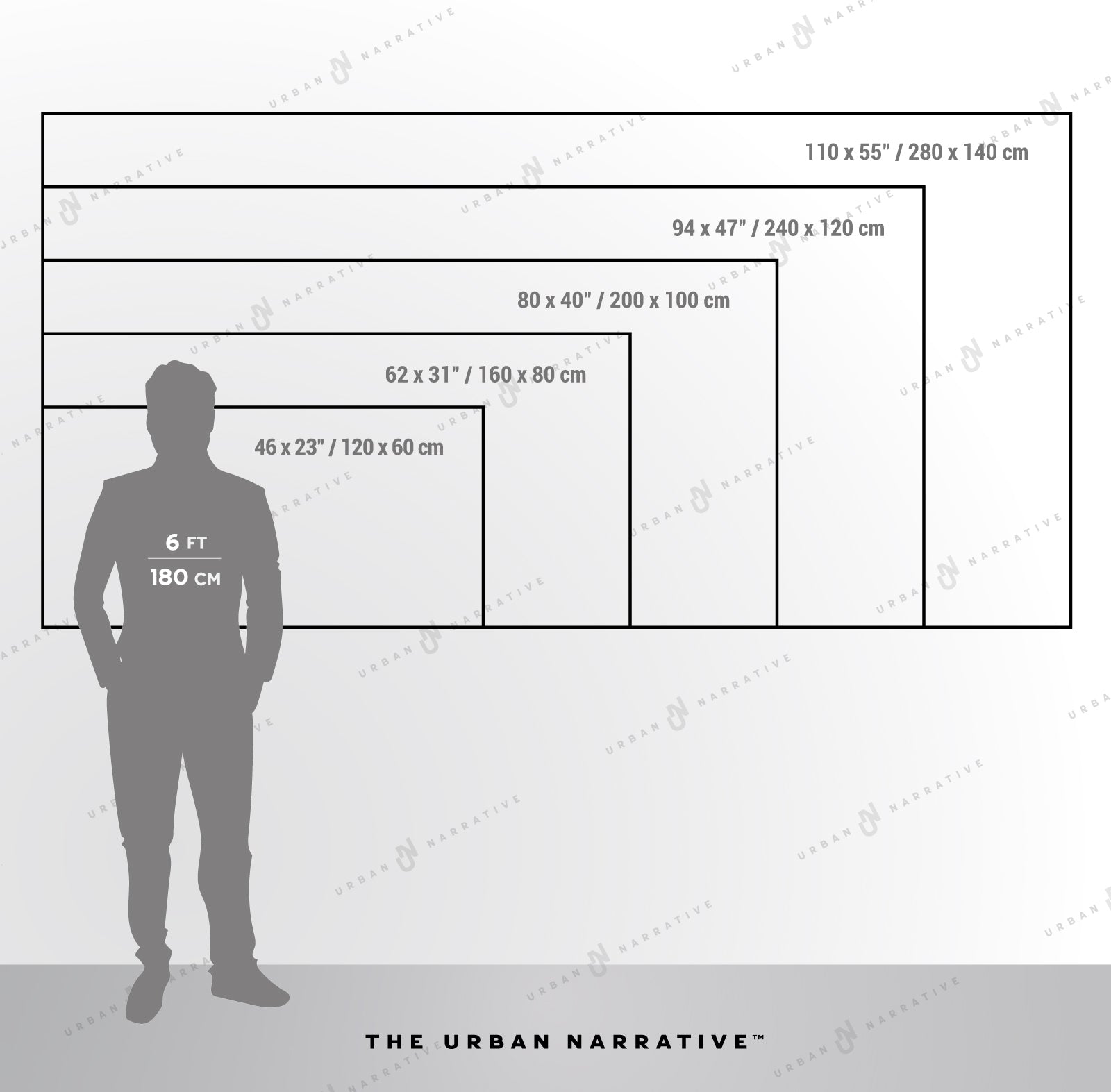 Modern Urban Mosaic Size Chart The Urban Narrative