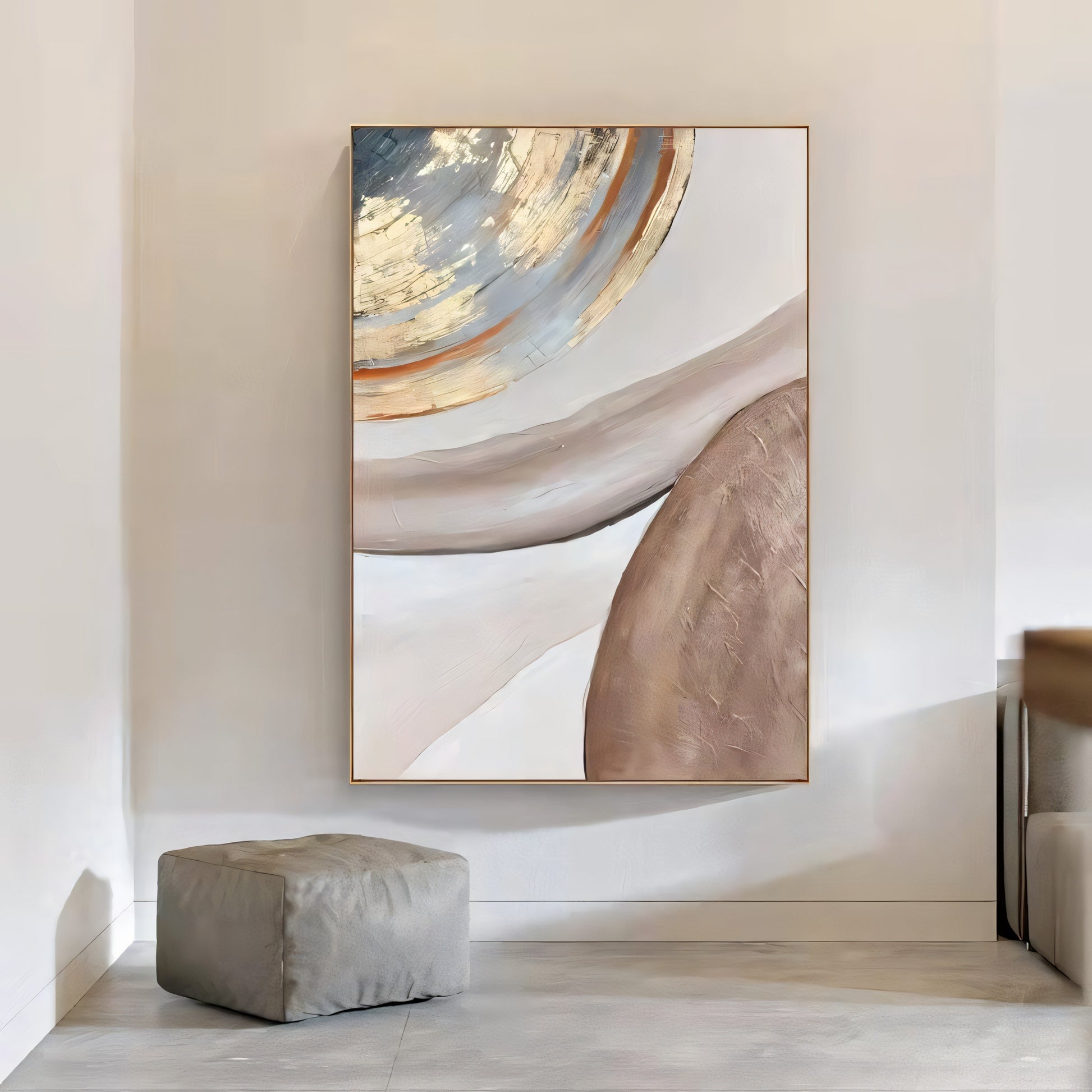 Planets of Golden and Bronzen Sand Oil painting The Urban Narrative