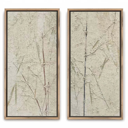 Aus der Ashes Trio-Kollektion: Dreiteilige moderne Kunst in Schwarz, Weiß und Gold