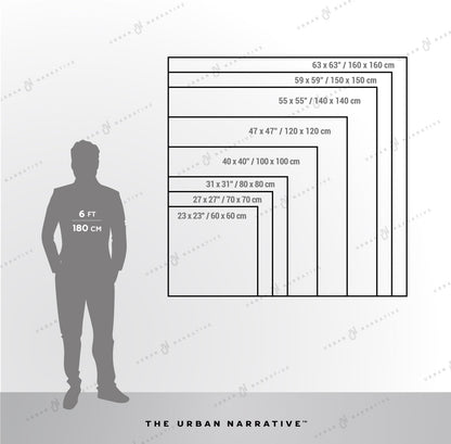 Textured Interplay of Light and Darkness Size Chart The Urban Narrative