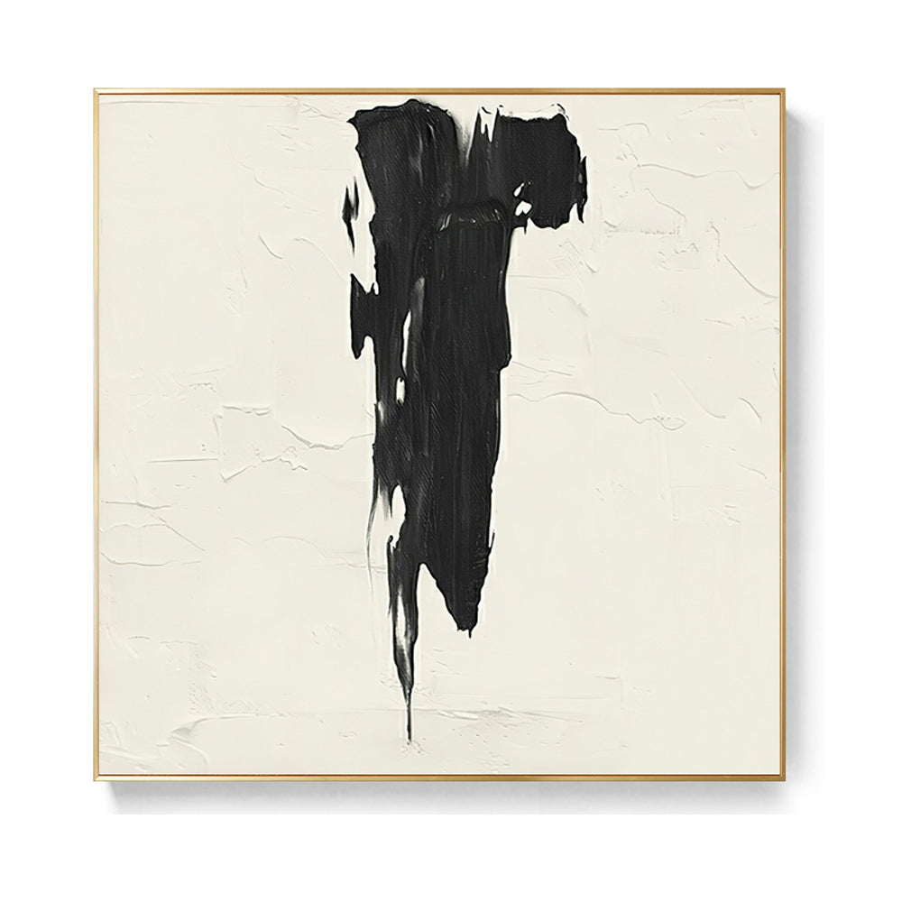 zenith-black-drip-stroke-modern-abstract-art-theurbannarrative-home-decor-textured-art-minimalist-Epoch-Trove-collection
